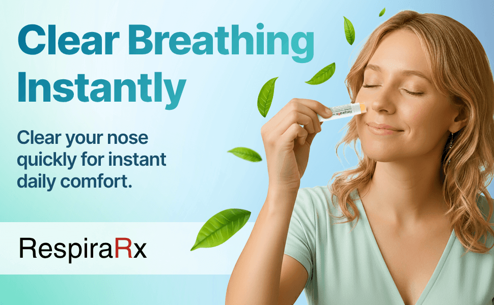 RespiraRx Nasal Stick Patented Topical Nasal Balm