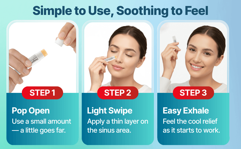 RespiraRx Nasal Stick Patented Topical Nasal Balm