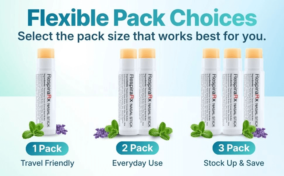 RespiraRx Nasal Stick Patented Topical Nasal Balm